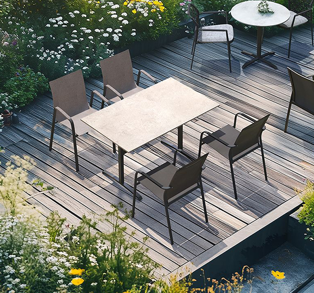 Gartentisch Colorado Klapptisch in bluestone