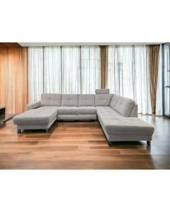 Sofa LOIRE in Stoff silber