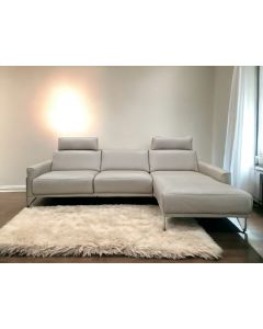 Sofa rom1961 MILLER mit Relaxfunktion in Leder beige