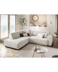 Sofa EASY in Stoff cord snow