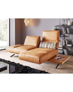 Sofa PHOENIX mit schwenkbarem Element auf Holz Plateau