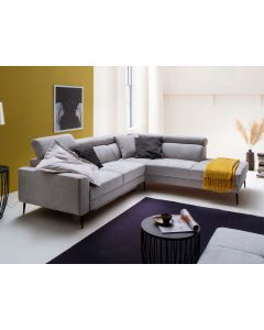 Sofa SALENTO in Stoff grau