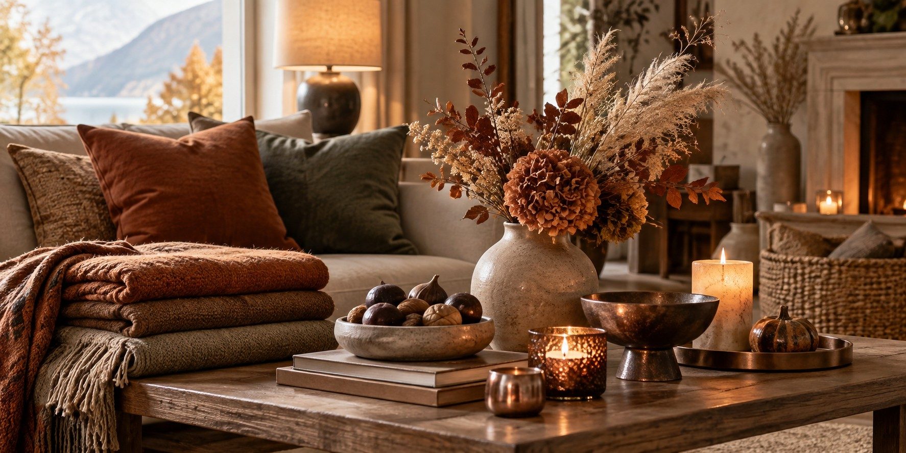 Herbstliche Deko-Ideen fürs Wohnzimmer