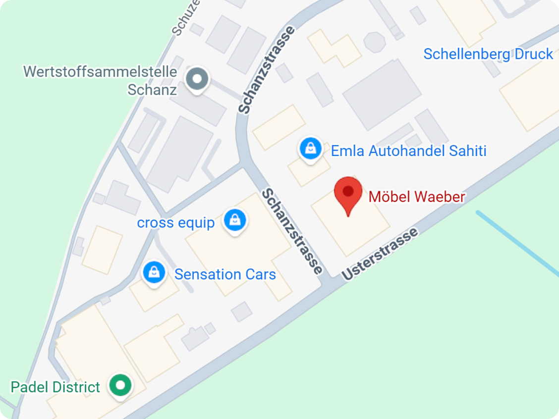 Karte – Standort Möbel Waeber