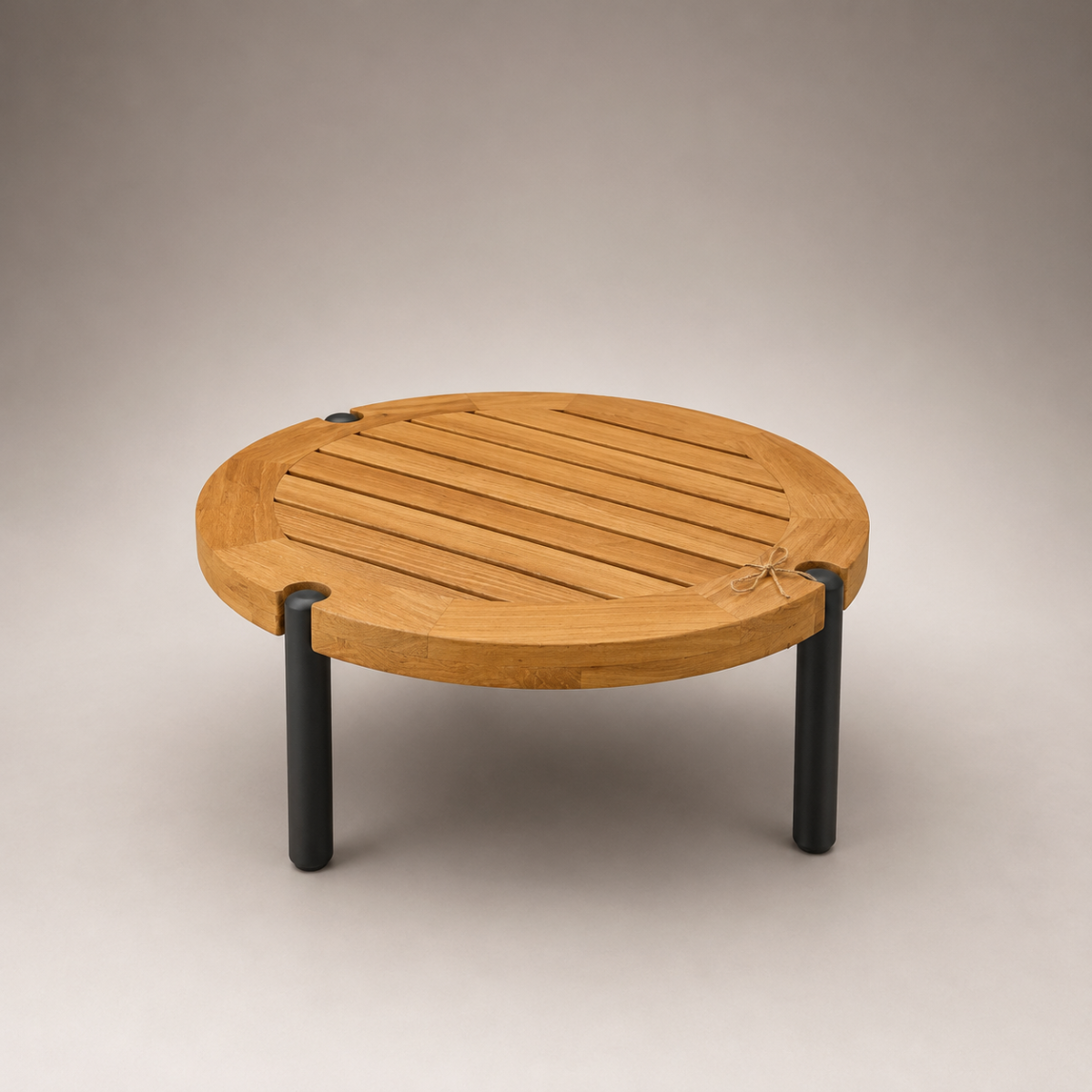 Beistelltisch TARO Aluminium Teak