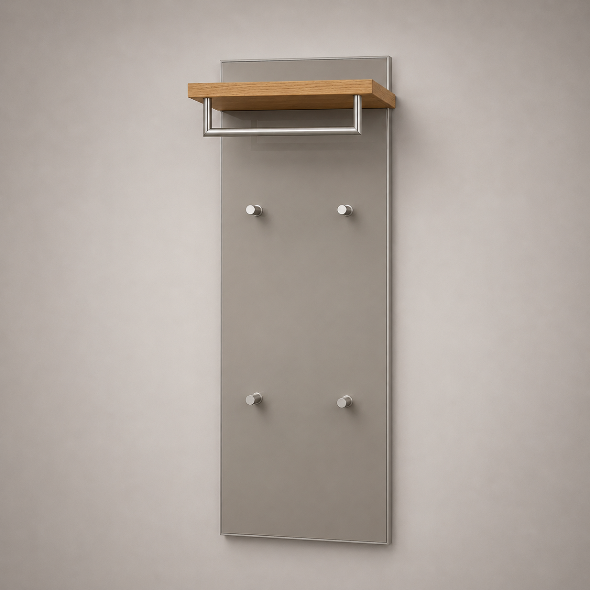 Garderobenpaneel SANTINA Glas Lack Taupe