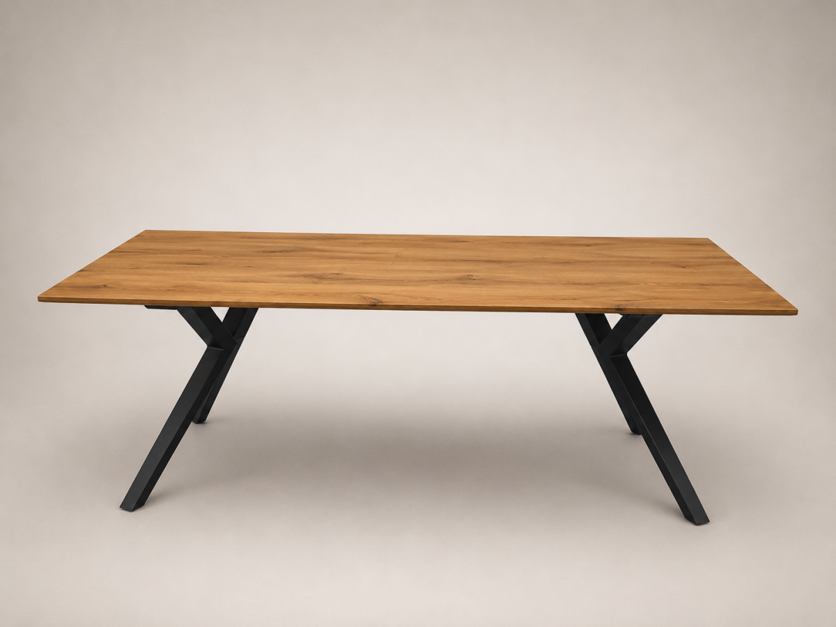 Auszugtisch LASSAN Kupfereiche 200 x 100 cm