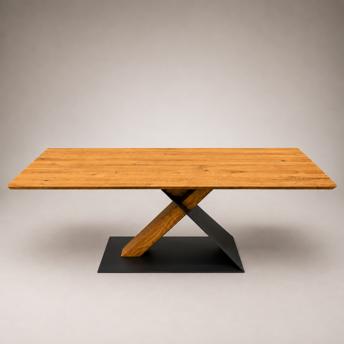 Säulenesstisch ZWEIGL Asteiche 220 x 95 cm