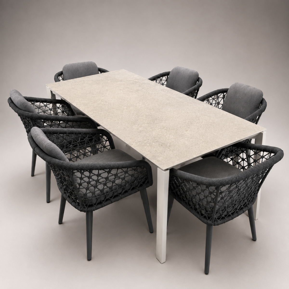 Gartentisch PENTA Aluminium greige