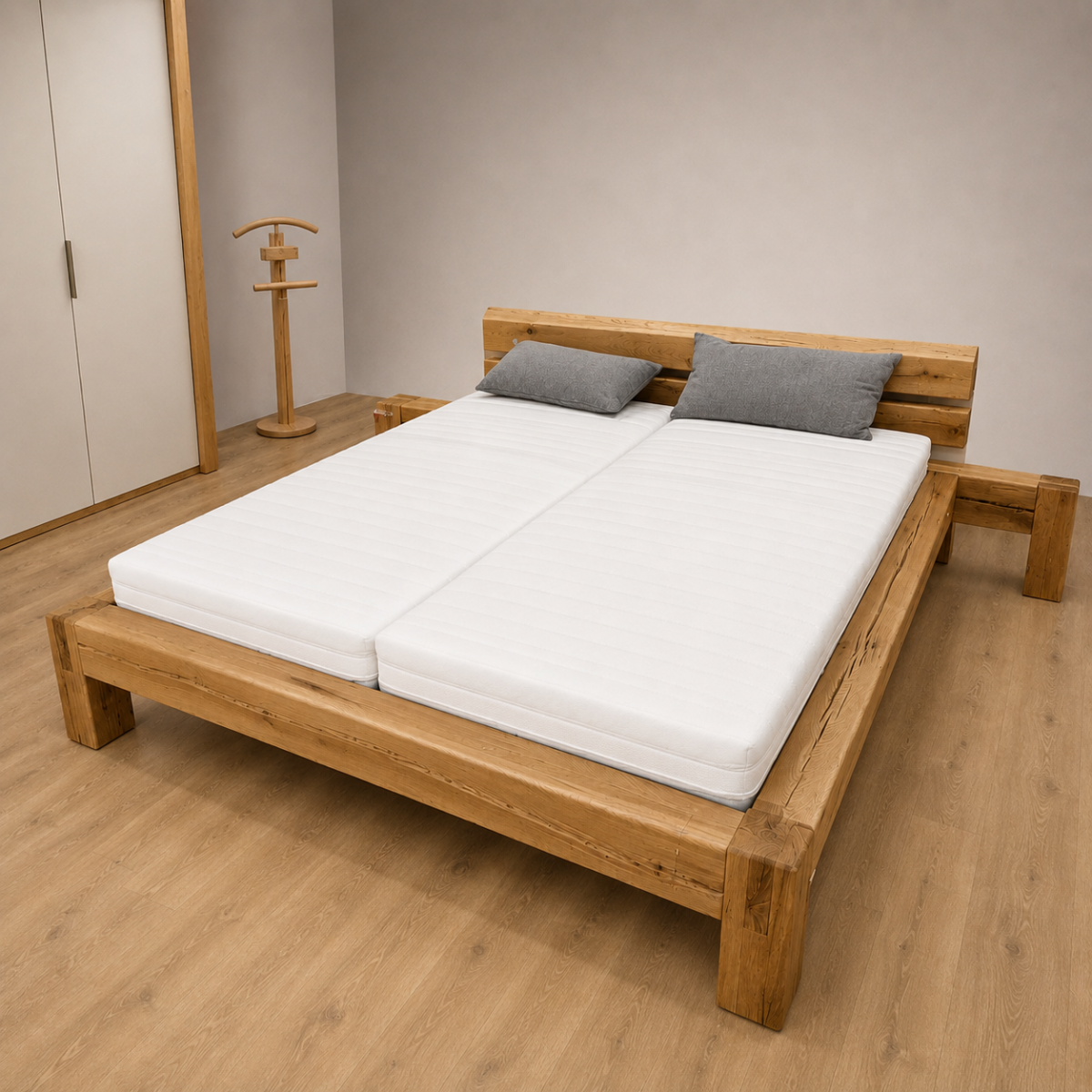 Bett ROCCO 180 x 200 cm Sumpfeiche
