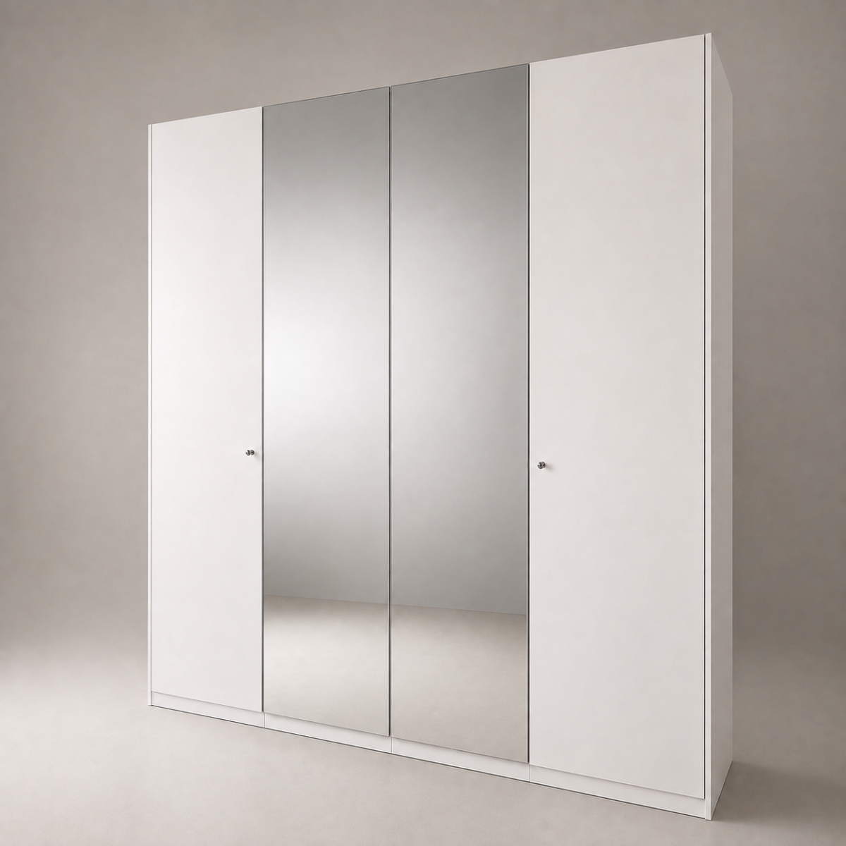 Drehtürenschrank 4-türig Premiumweiss