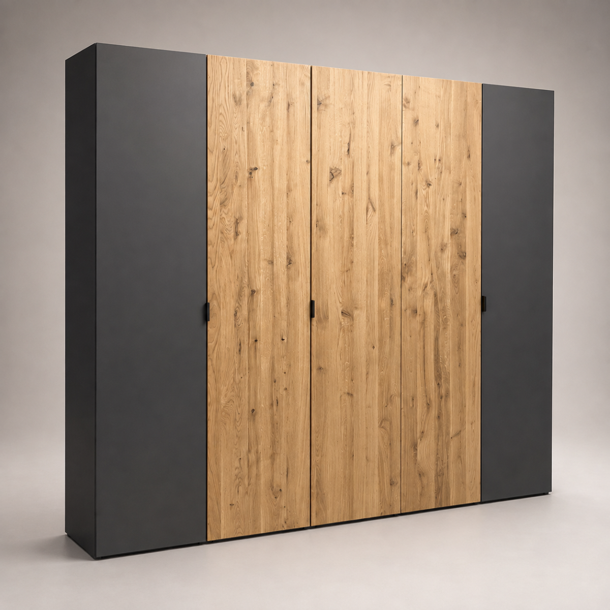 Drehtürenschrank LS25 STAR 5-türig Eiche massiv