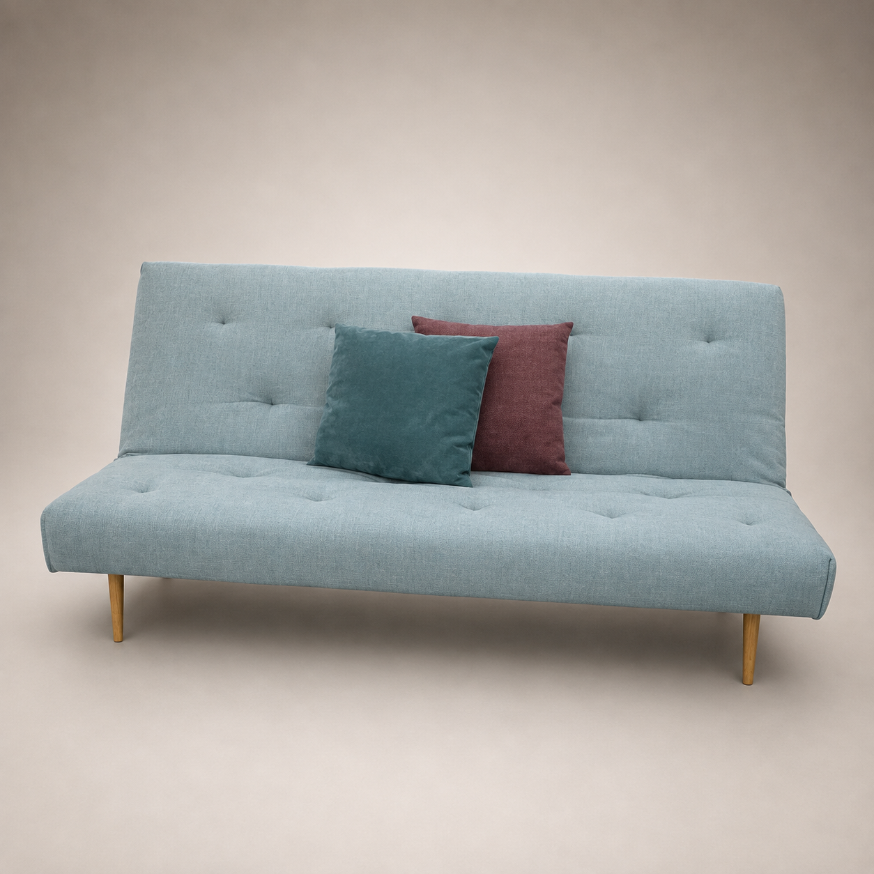 Bettsofa ASLAK Stoff light blue 140 x 200 cm