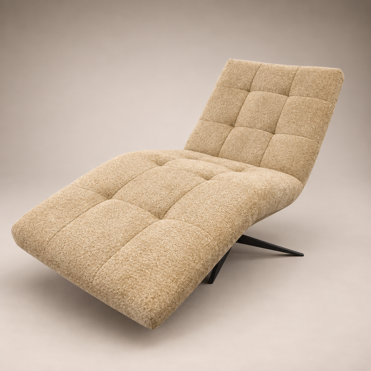 Einzelliege SIESTA 80200 Stoff Shaun Butter