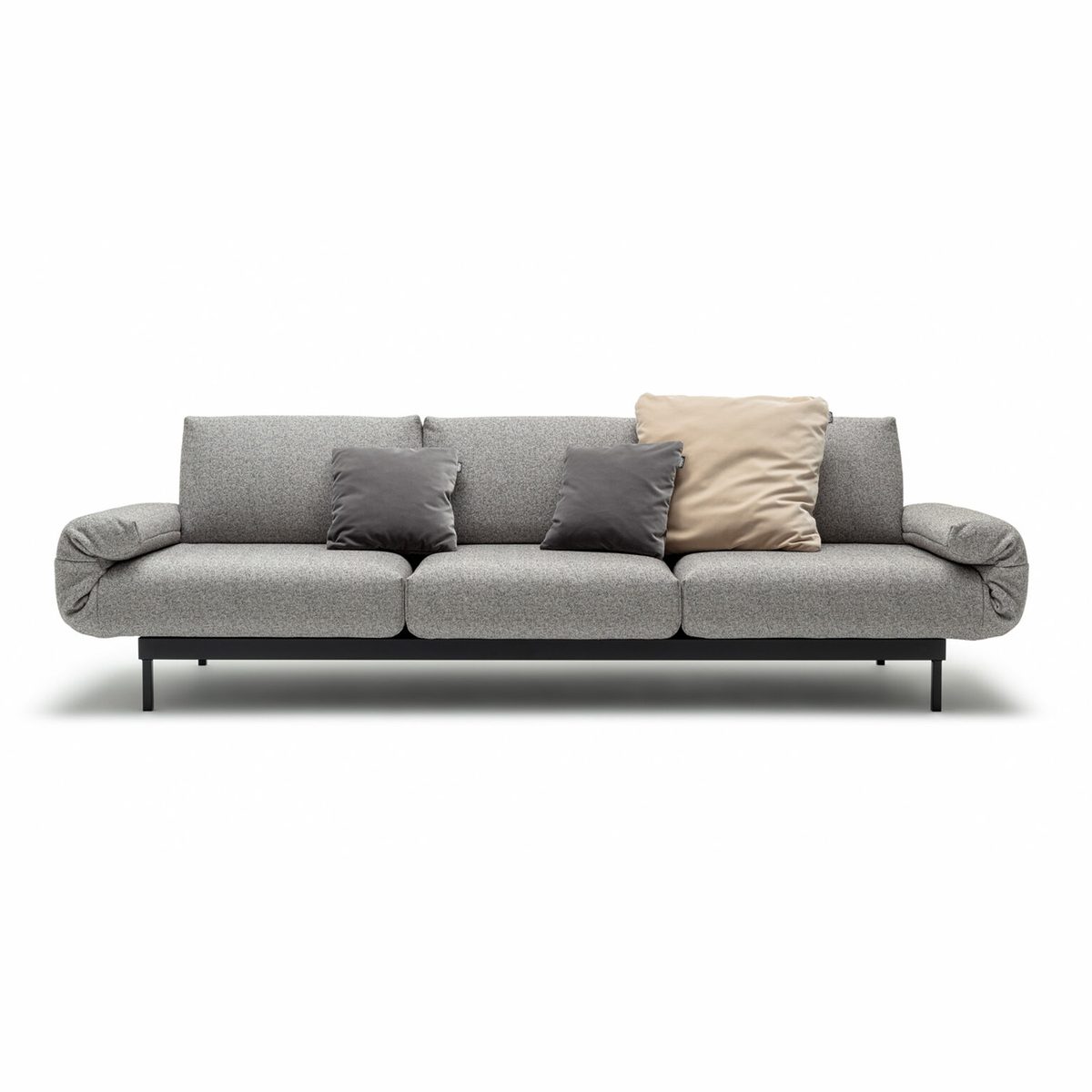 Polstergarnitur 275 x 93 cm Stoff telegrau