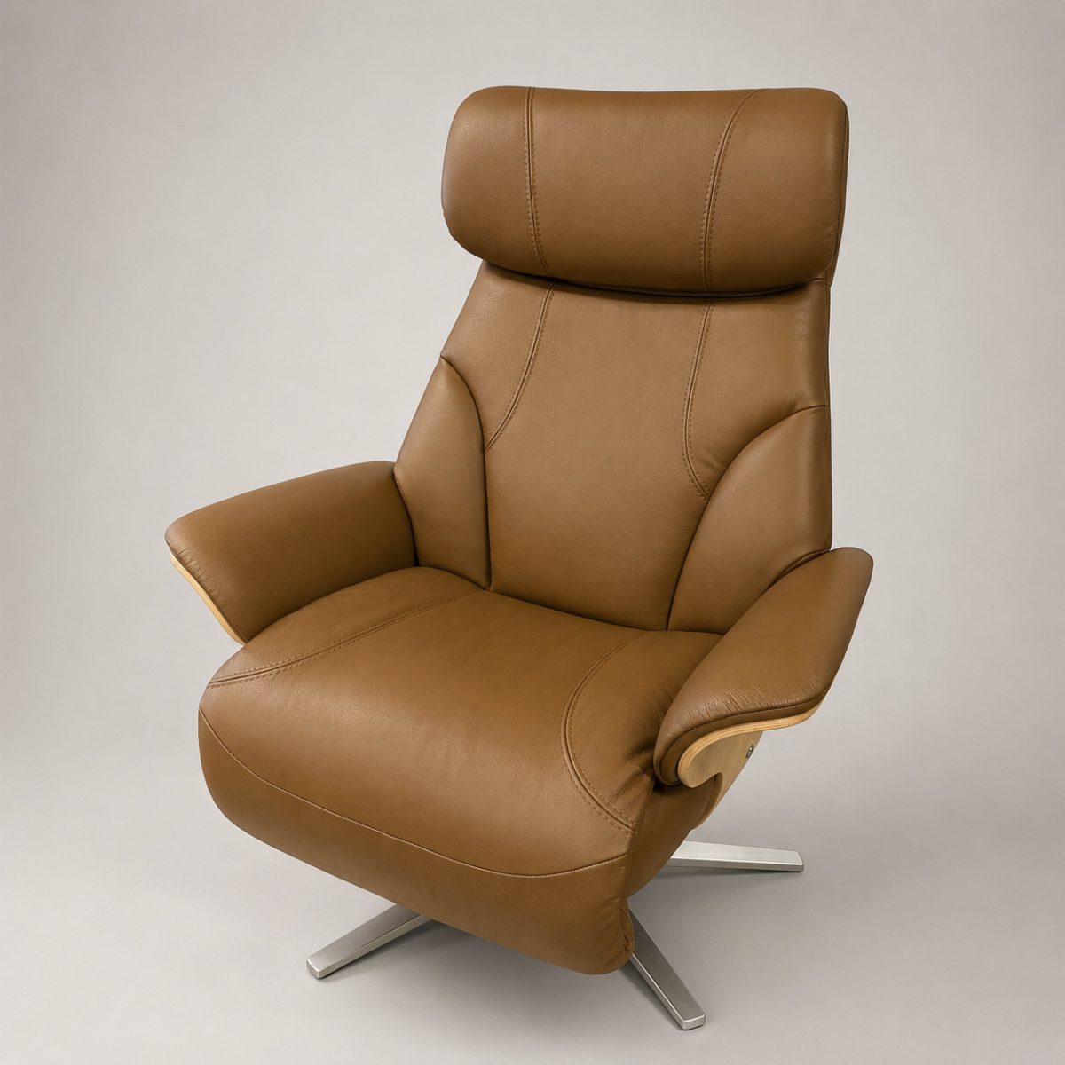 Relaxsessel ADAM Power Wood Sirius Leder Velaro