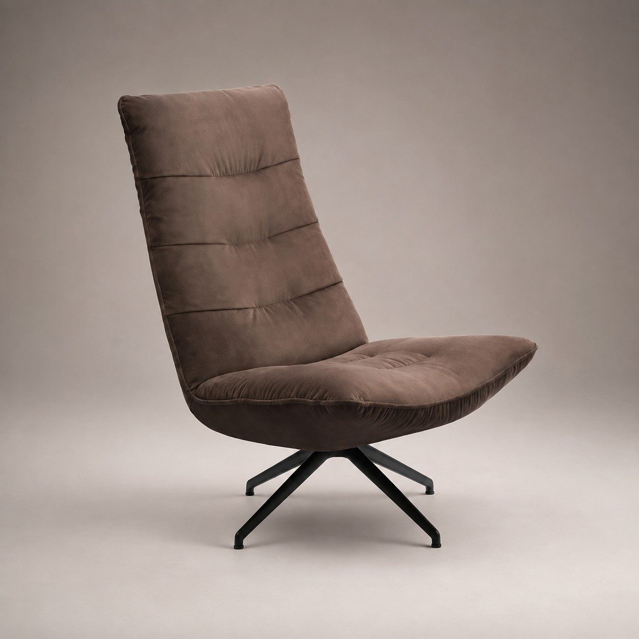 Sessel YOGA Prince Leder Grege