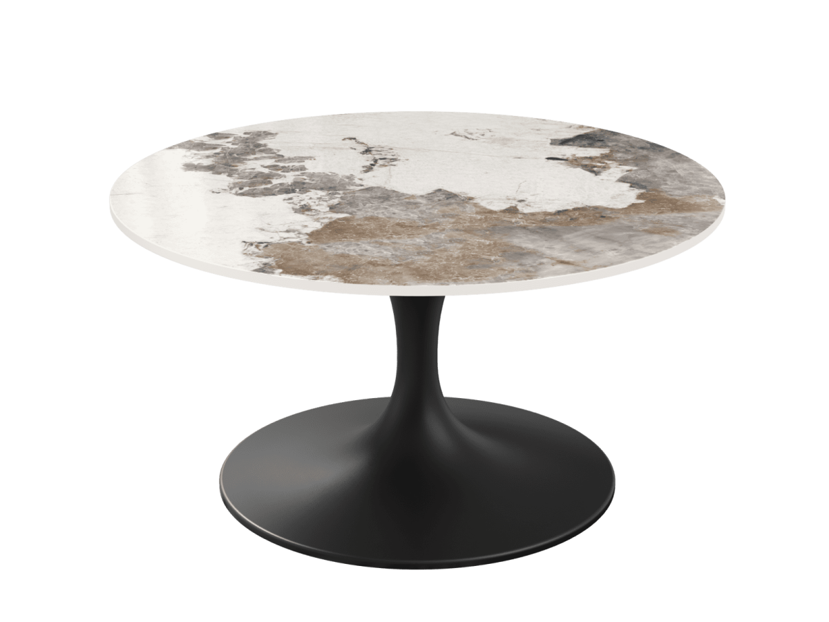 Couchtisch DIABOLO rund 75 cm Keramik Marmor