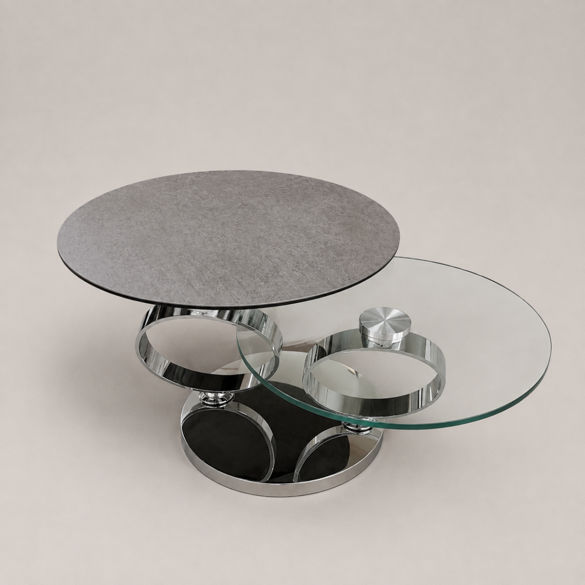 Couchtisch EOLIA Keramik silver 130 x 75 cm